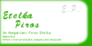 etelka piros business card